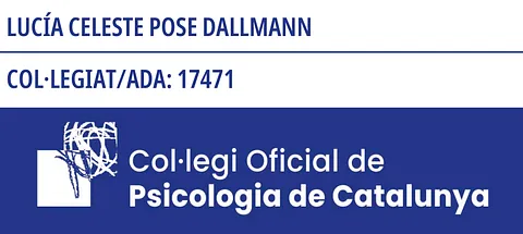Lucía Pose - Psicóloga el Colegio de Psicología de Catalunya